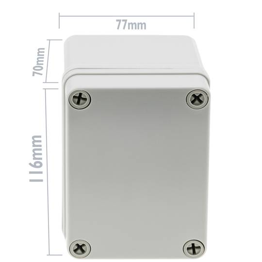 Scatola di giunzione elettrica Scatola di collegamento in plastica ABS impermeabile IP65 116x77x70mm