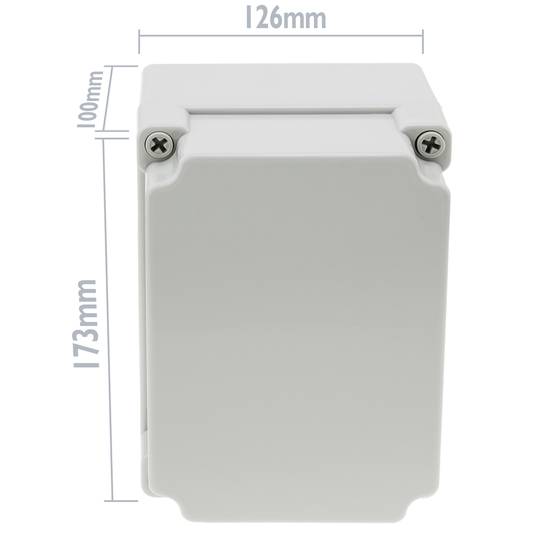 Boîte de jonction et dérivation électrique en plastique ABS étanche IP65 173x126x100mm