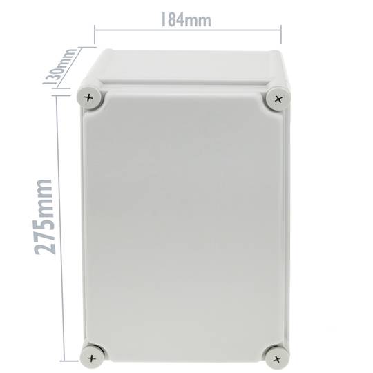 Caixa de connexions elèctriques de plàstic ABS impermeable IP65 275x184x130mm