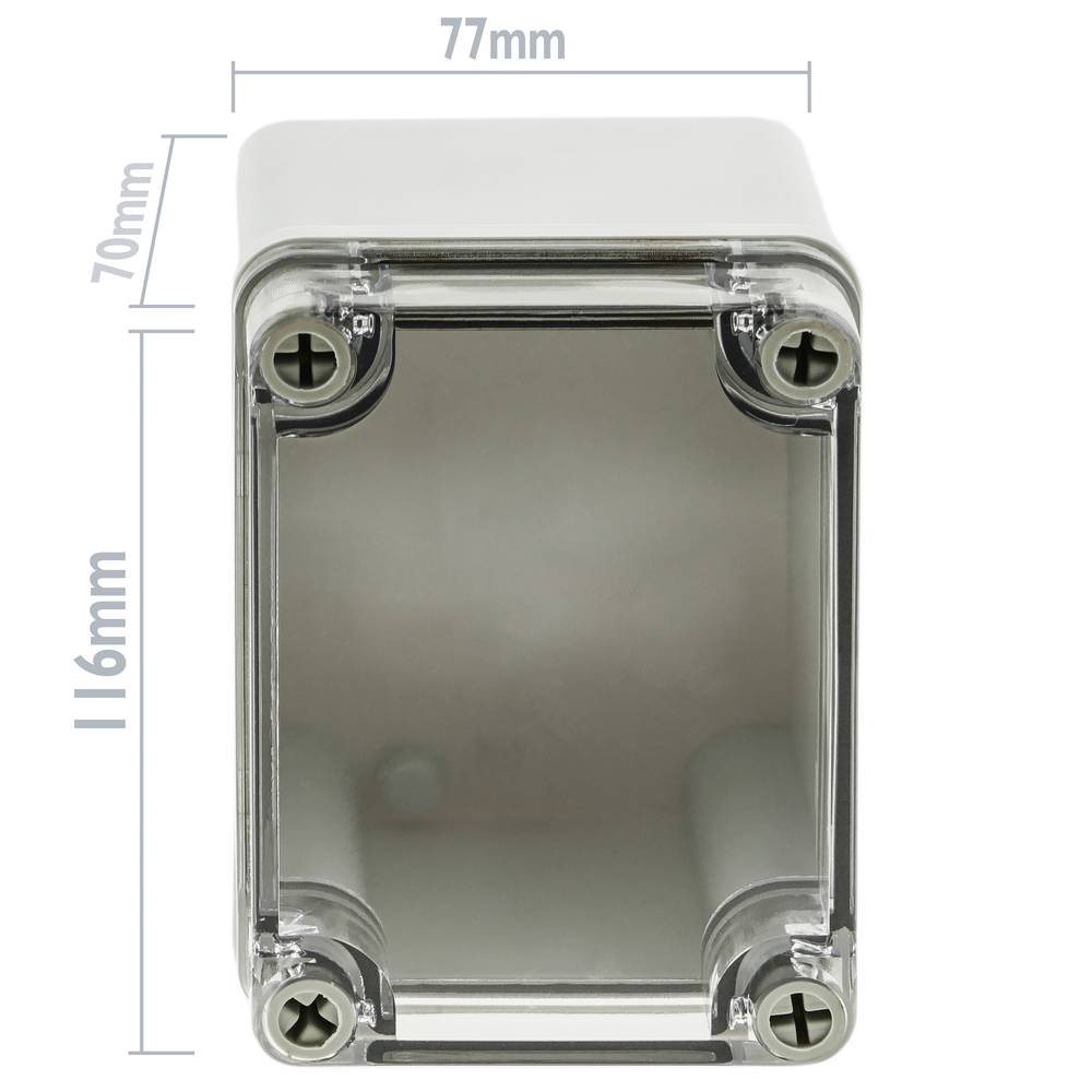 IP65 wodoodporna skrzynka przyłączeniowa z tworzywa sztucznego ABS przezroczysta 116x77x70mm
