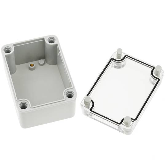 IP65 wodoodporna skrzynka przyłączeniowa z tworzywa sztucznego ABS przezroczysta 116x77x70mm