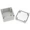 Caja de conexiones eléctricas de plástico ABS impermeable IP65 transparente 95x95x75mm