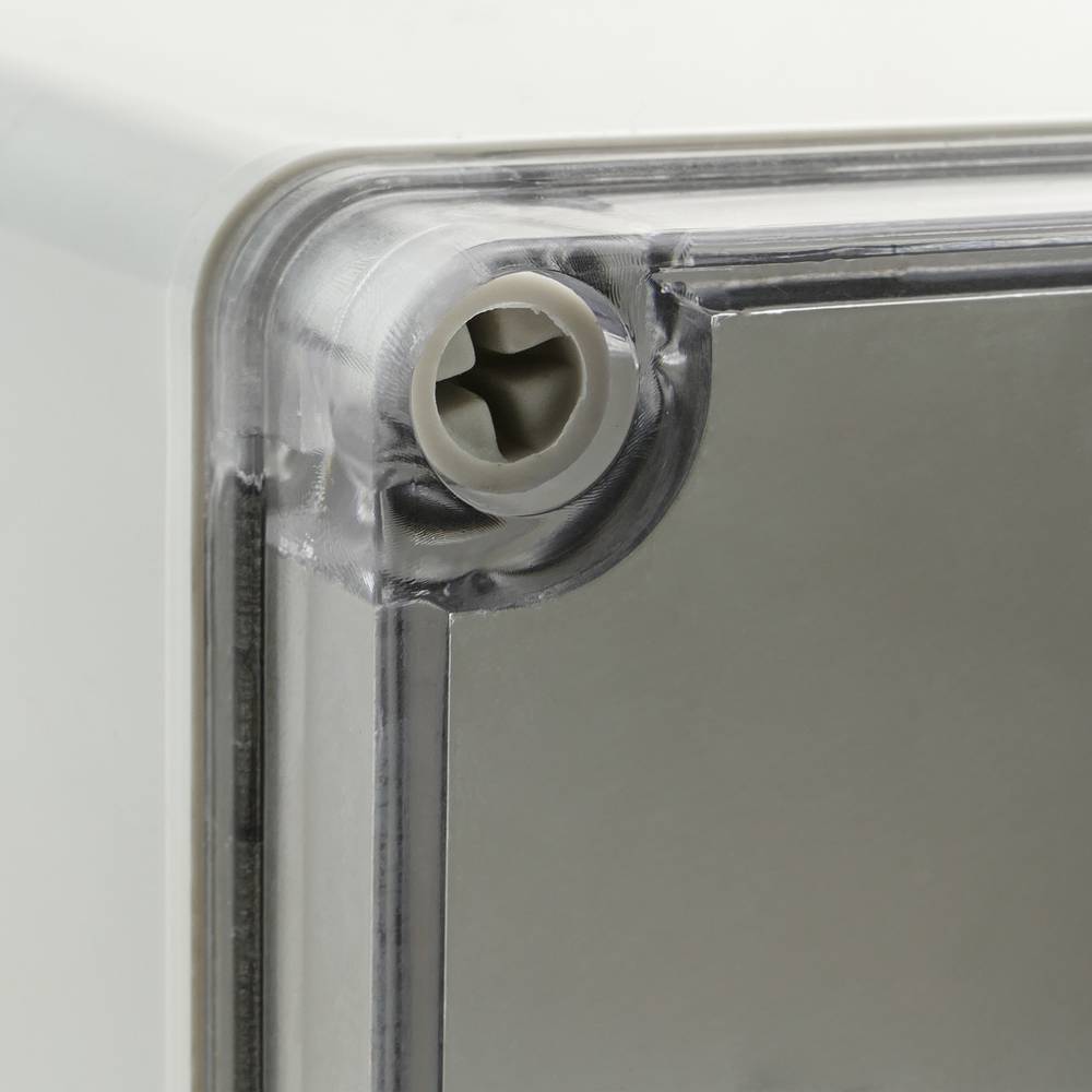 Caja de conexiones eléctricas de plástico ABS impermeable IP65 transparente 95x95x75mm