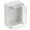 Caixa de connexions elèctriques de plàstic ABS impermeable IP65 transparent 173x126x100mm