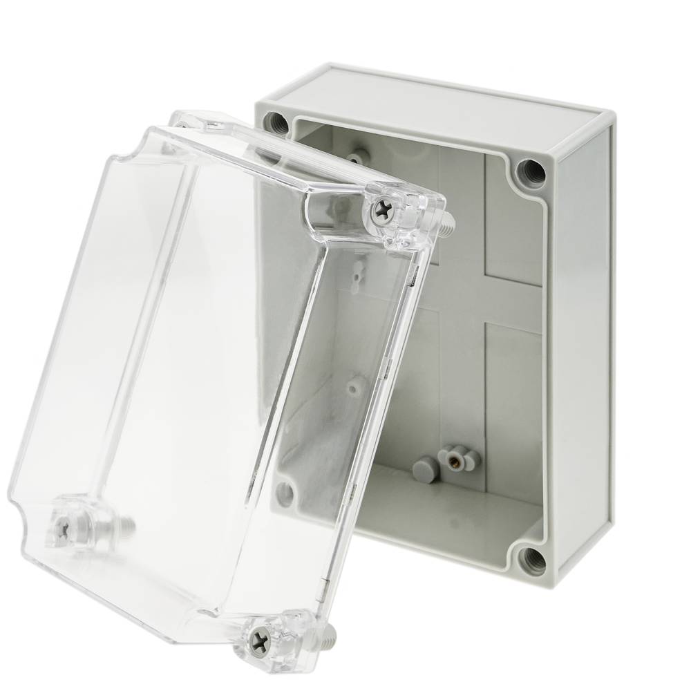 Caixa de connexions elèctriques de plàstic ABS impermeable IP65 transparent 173x126x100mm