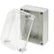 Caixa de connexions elèctriques de plàstic ABS impermeable IP65 transparent 173x126x100mm