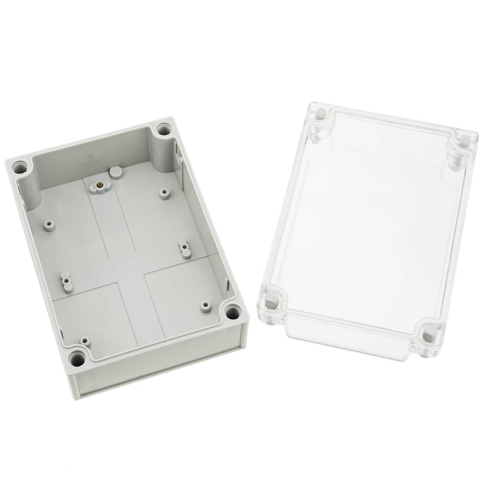 Caixa de connexions elèctriques de plàstic ABS impermeable IP65 transparent 173x126x100mm