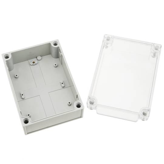 Caixa de connexions elèctriques de plàstic ABS impermeable IP65 transparent 173x126x100mm