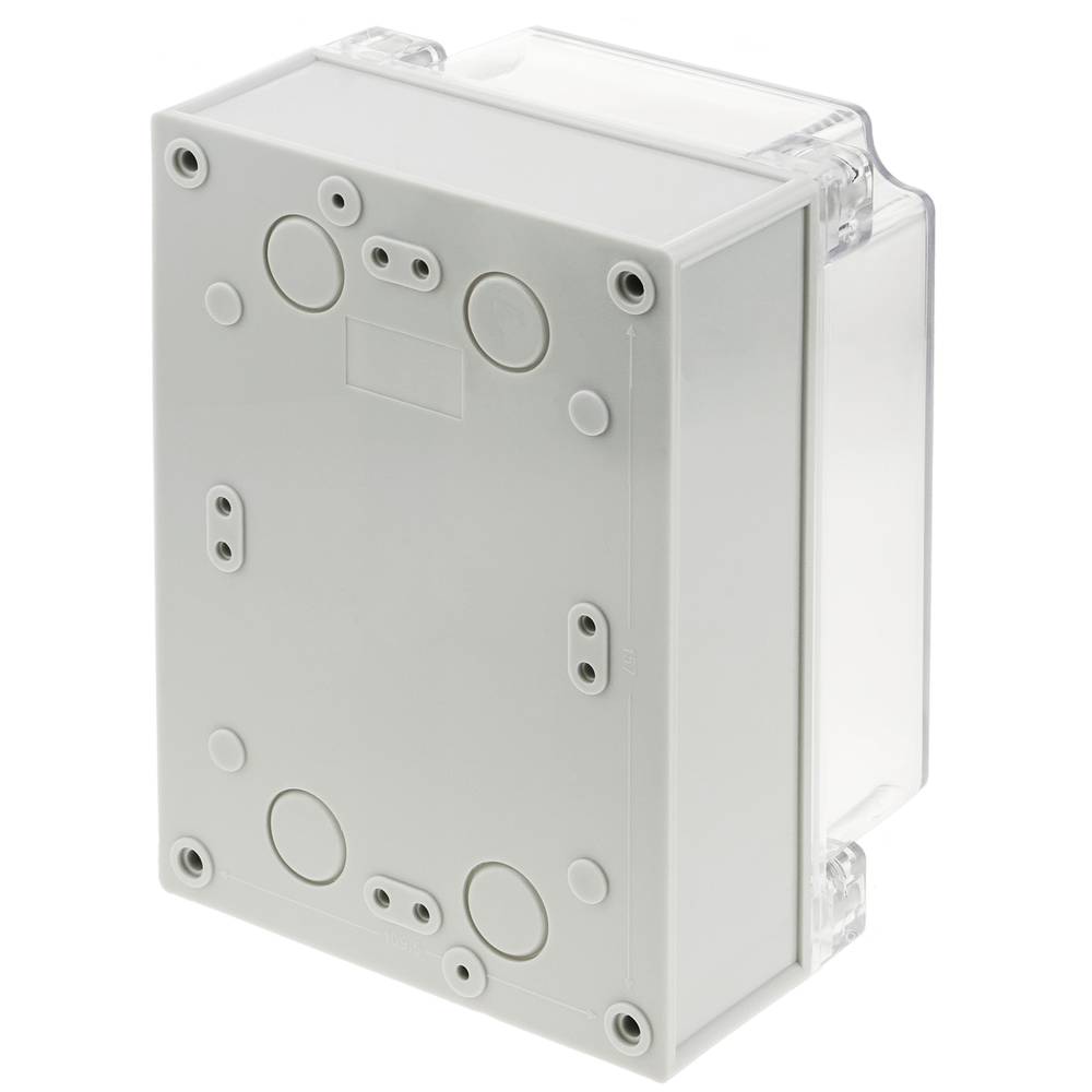 Caixa de connexions elèctriques de plàstic ABS impermeable IP65 transparent 173x126x100mm