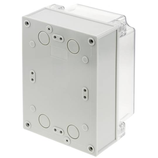 Caixa de connexions elèctriques de plàstic ABS impermeable IP65 transparent 173x126x100mm
