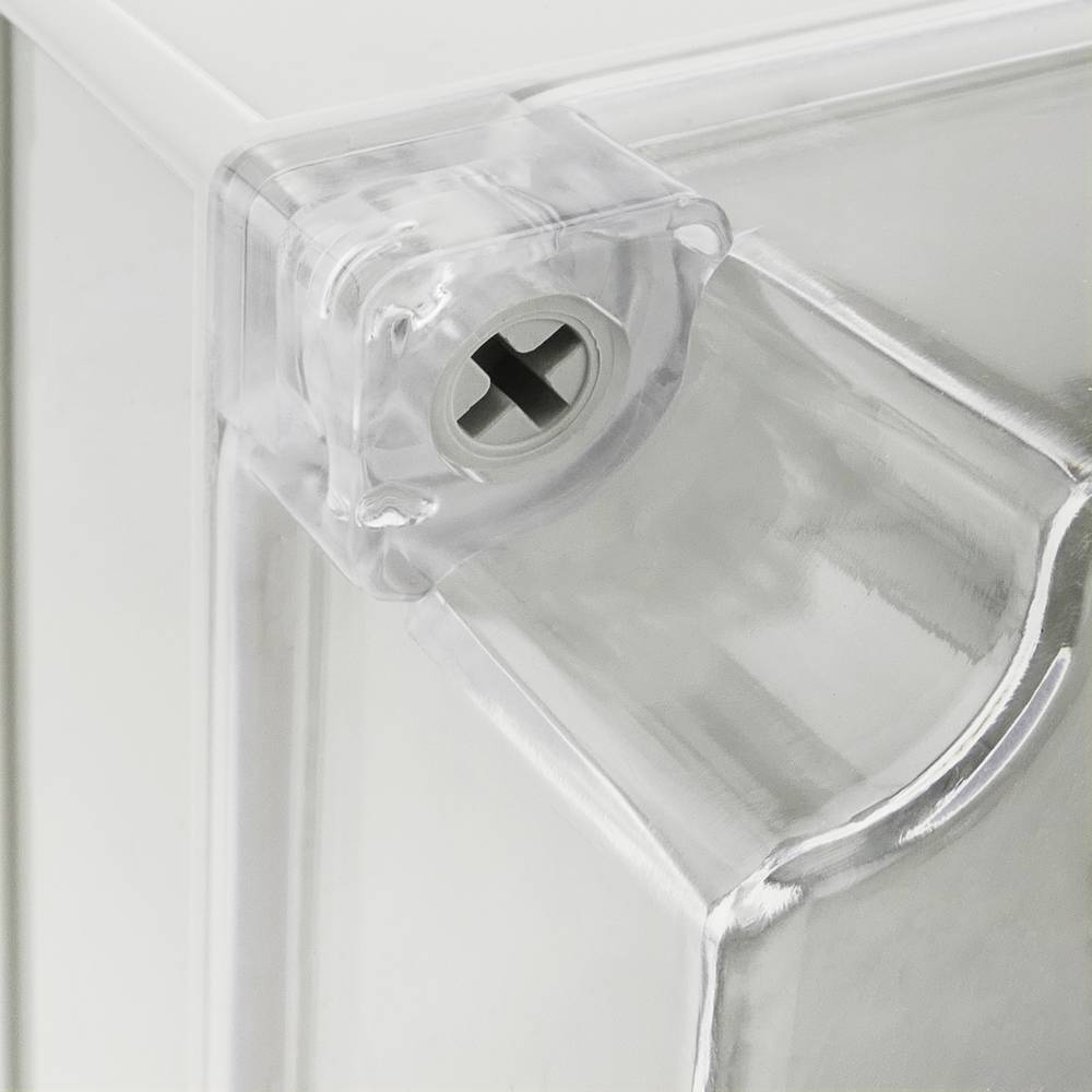 Caixa de connexions elèctriques de plàstic ABS impermeable IP65 transparent 173x126x100mm