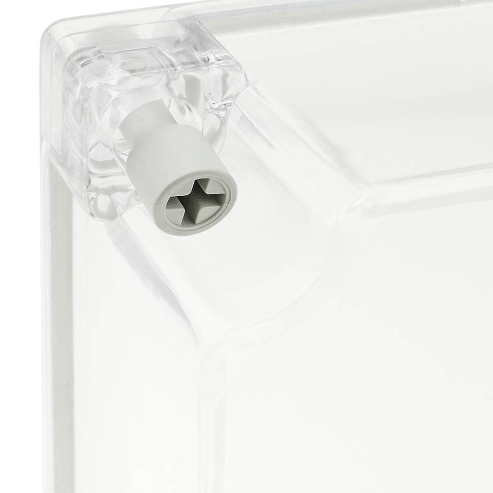 Caixa de connexions elèctriques de plàstic ABS impermeable IP65 transparent 173x126x100mm