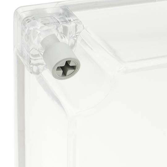 Caixa de connexions elèctriques de plàstic ABS impermeable IP65 transparent 173x126x100mm