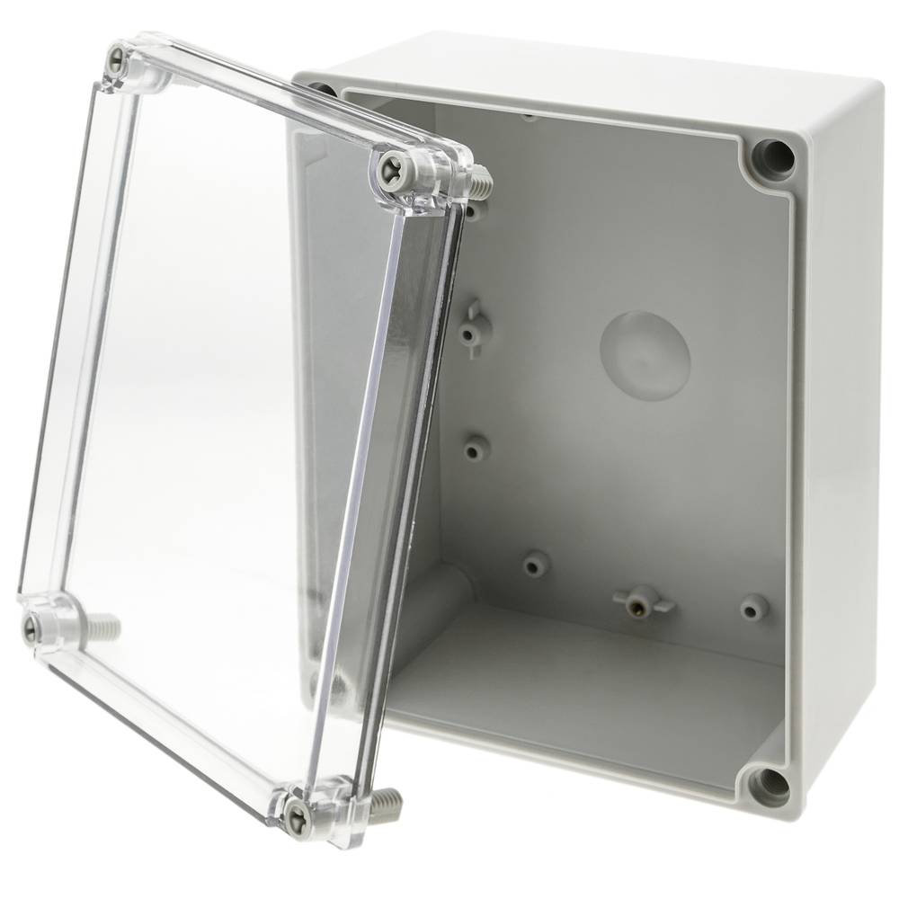 IP65 wodoodporna plastikowa skrzynka przyłączeniowa z tworzywa sztucznego ABS przezroczysta 190x142x100 mm