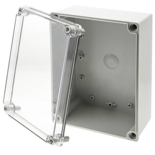IP65 wodoodporna plastikowa skrzynka przyłączeniowa z tworzywa sztucznego ABS przezroczysta 190x142x100 mm