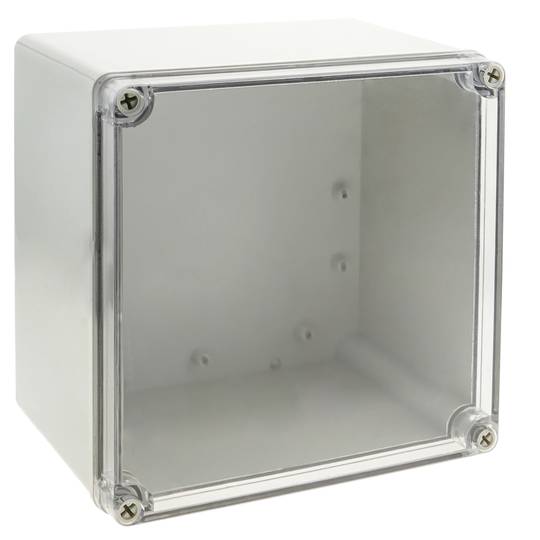 Wasserdicht IP65 ABS Plastik elektronische Gehäuse Box Anschlussdose transparent 196x196x130mm