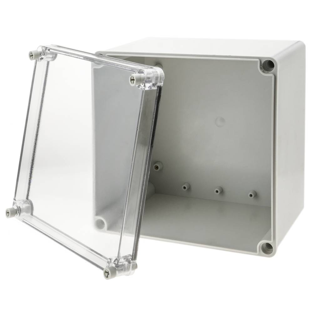 Wasserdicht IP65 ABS Plastik elektronische Gehäuse Box Anschlussdose transparent 196x196x130mm