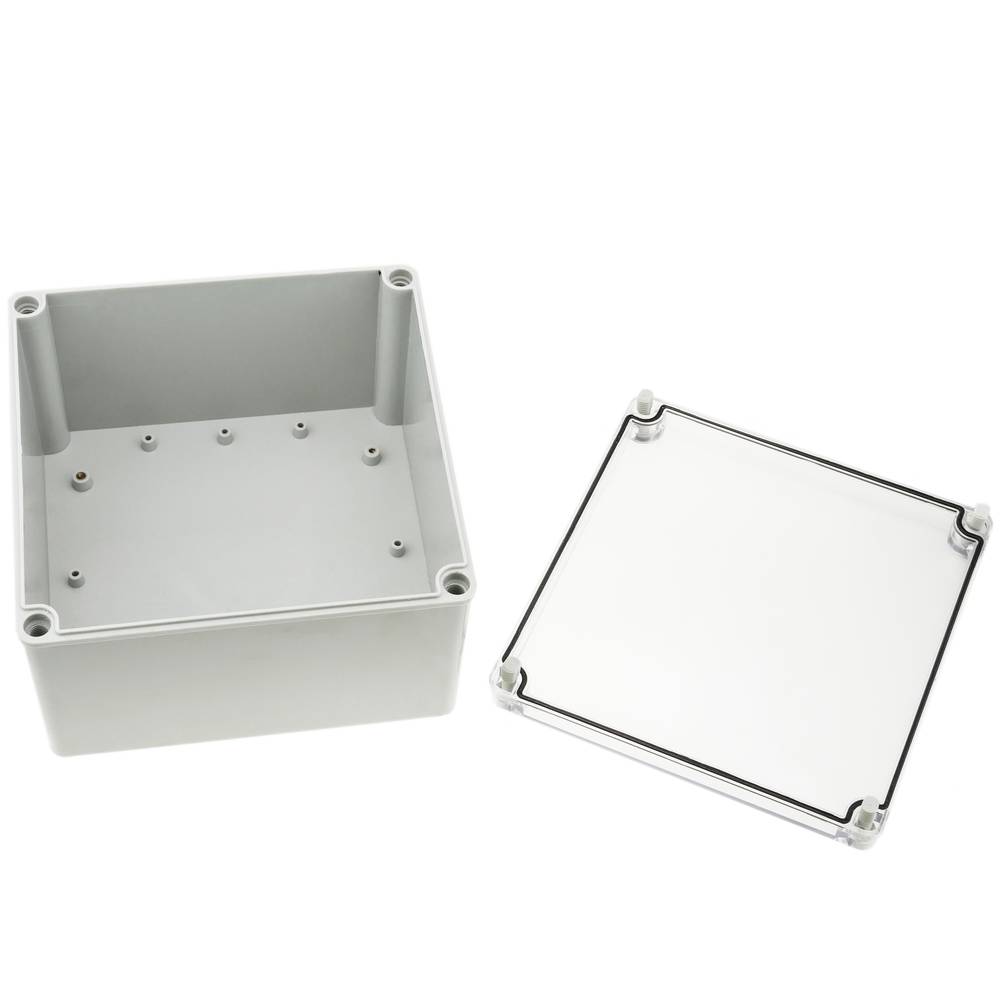 Wasserdicht IP65 ABS Plastik elektronische Gehäuse Box Anschlussdose transparent 196x196x130mm