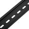 Zestaw 3 czarnych szyn DIN z perforowaną szyną 300mm 35x7mm