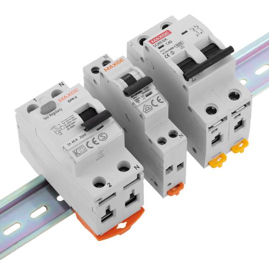 Pack de 3 calhas DIN cor zinco 200mm calha furada 35x7mm