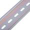 Confezione da 3 guide DIN colore zinco 300mm guida forata 35x7mm