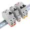 Confezione da 3 guide DIN colore zinco 400mm guida forata 35x7mm