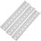 Zestaw 3 szyn DIN kolor srebrny 200mm perforowana szyna 35x7mm