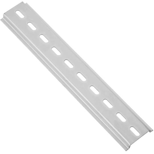 Zestaw 3 szyn DIN kolor srebrny 200mm perforowana szyna 35x7mm