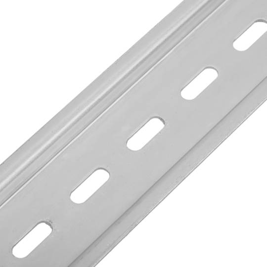 Zestaw 3 szyn DIN kolor srebrny 200mm perforowana szyna 35x7mm