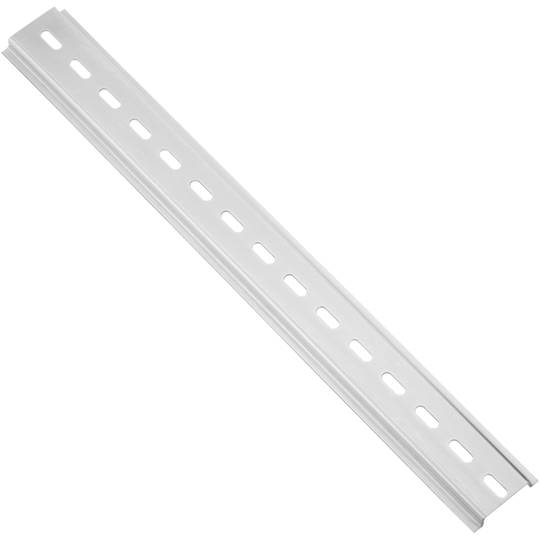Zestaw 3 srebrnych szyn DIN 300mm perforowanych szyna 35x15mm