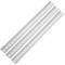 Confezione da 3 guide DIN 400mm color argento guida perforata 35x15mm