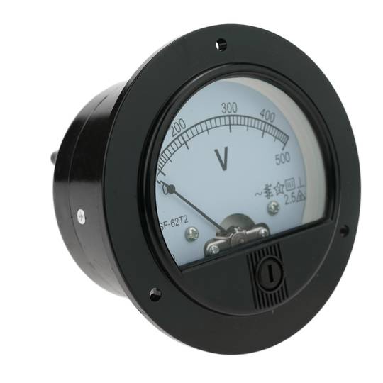 Analoge elektrische meter rond paneel 70mm 500V voltmeter