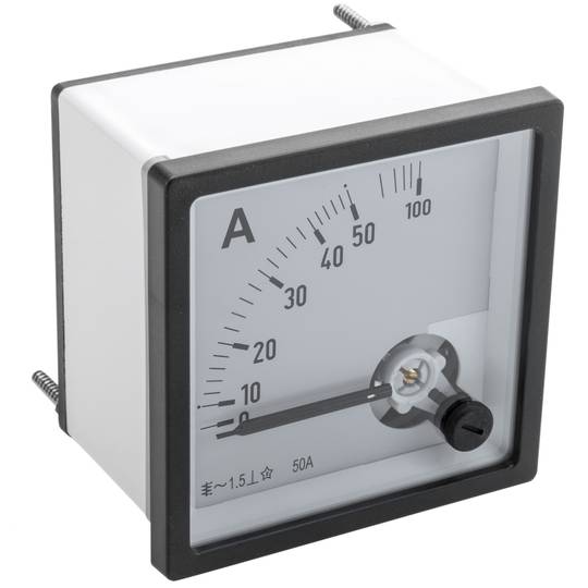 Analogowy metr kwadratowy amperomierza 72x72mm 100A 50A