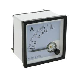 Medidor eléctrico analógico de panel cuadrado 72x72mm 100A 5A amperímetro