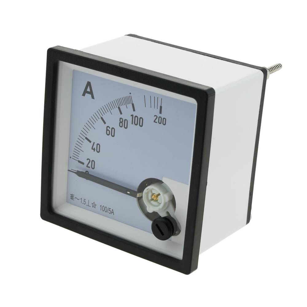 Mesurador elèctric analògic de panell quadrat 72x72mm 100A 5A amperímetre