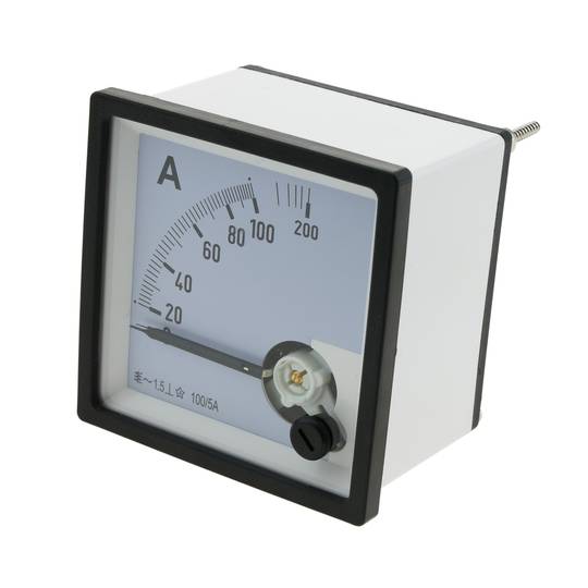 Mesurador elèctric analògic de panell quadrat 72x72mm 100A 5A amperímetre