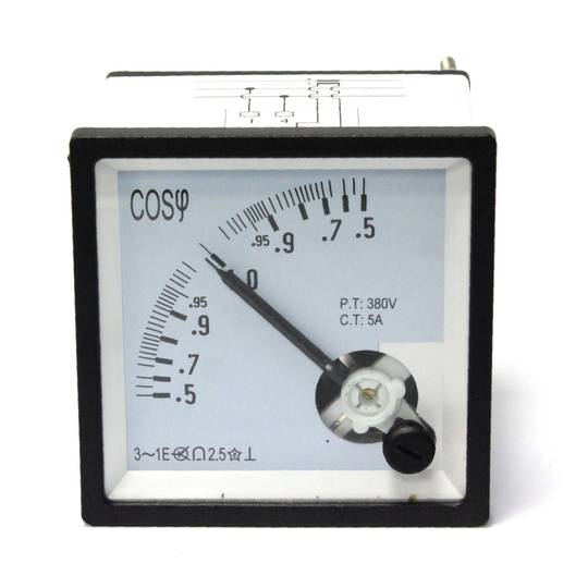 Elektrisches analoges quadratisches Panel Meter 72x72mm Leistungsfaktor Meter