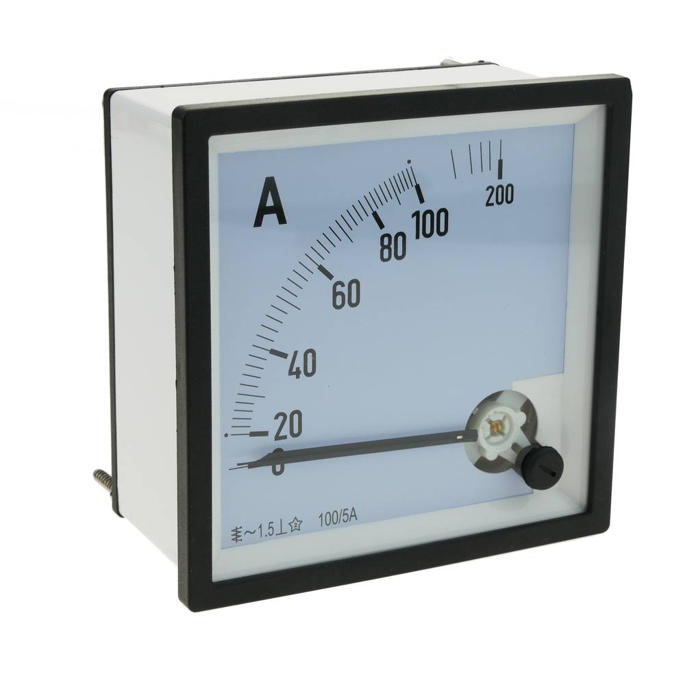 Medidor eléctrico analógico de panel cuadrado 96x96mm 100A 5A amperímetro