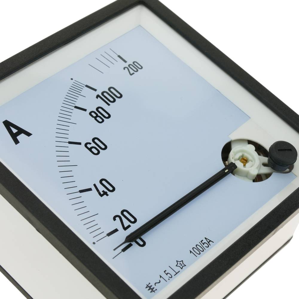 Medidor eléctrico analógico de panel cuadrado 96x96mm 100A 5A amperímetro