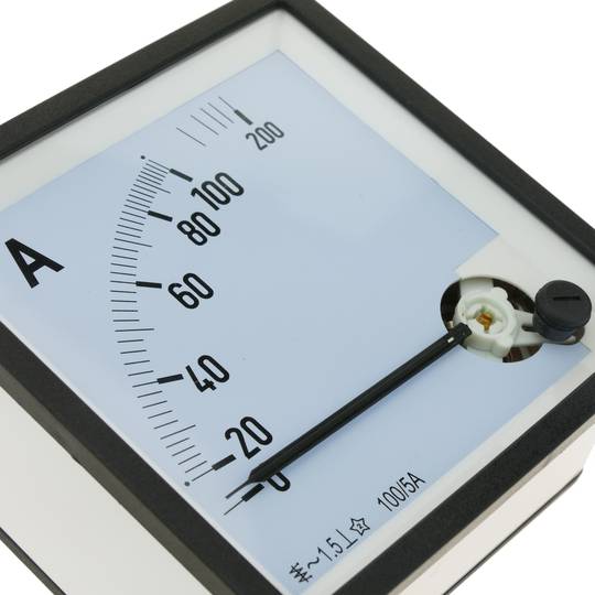 Medidor eléctrico analógico de panel cuadrado 96x96mm 100A 5A amperímetro