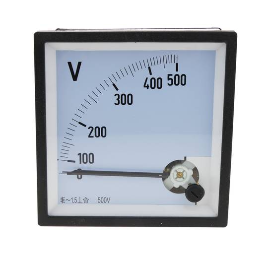 Mesurador elèctric analògic de panell quadrat 96x96mm 500V voltímetre