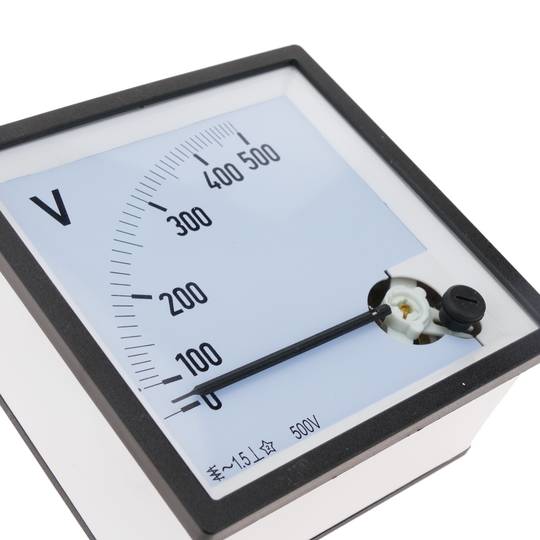 Mesurador elèctric analògic de panell quadrat 96x96mm 500V voltímetre