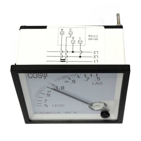 Mesurador elèctric analògic de panell quadrat 96x96mm Mesurador del factor de potència