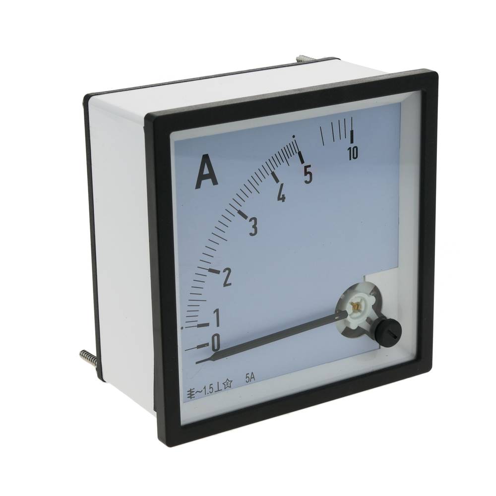 Medidor elétrico analógico de painel quadrado 96x96mm amperímetro 5A 10A