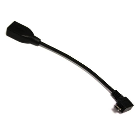 OTG Micro USB-kabel voor smartphones en tablets met hoek