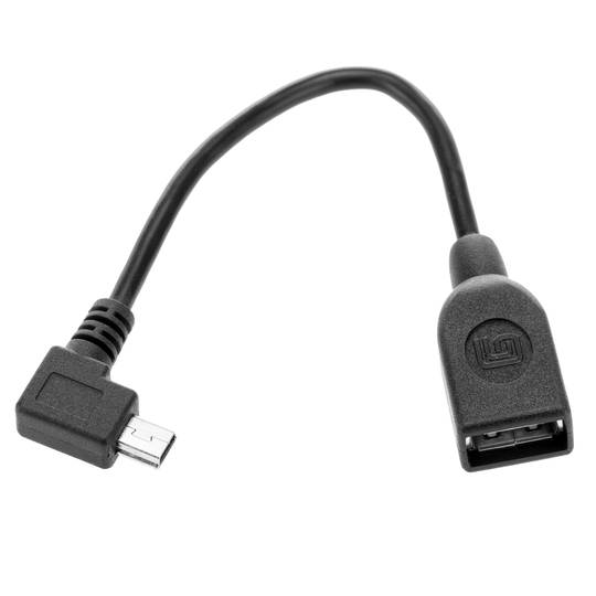 Kabel OTG Mini USB do smartfonów i tabletów z kątem