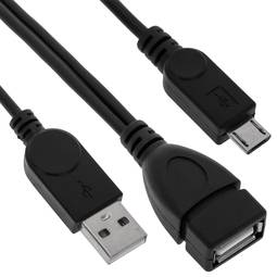OTG MicroUSB cable with power for SmartPhones and Tablets