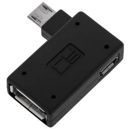 Adaptador OTG a MicroUSB con alimentación por la derecha