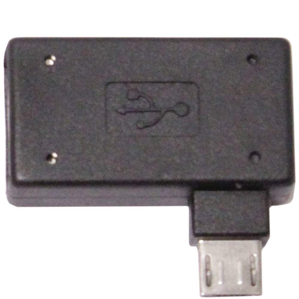 OTG to MicroUSB adapter with power from the left