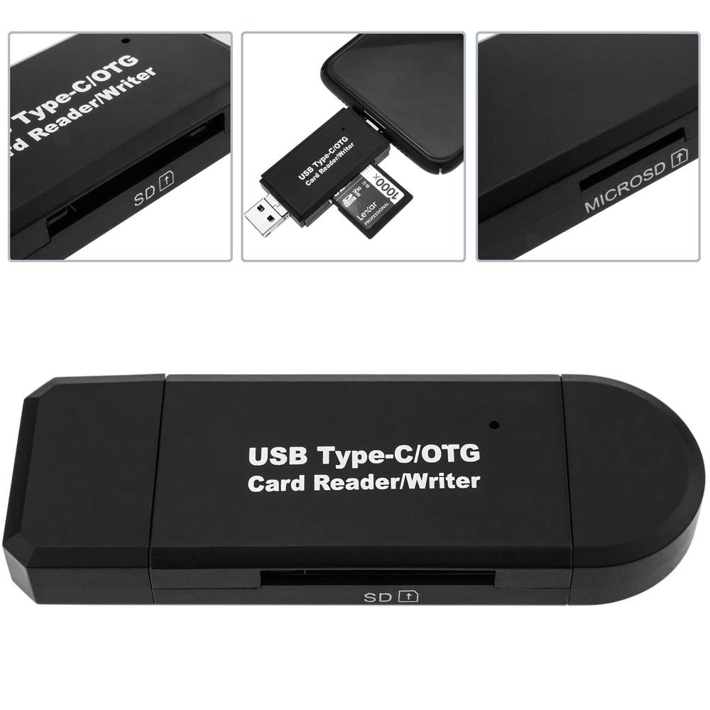 Moderador salario Quinto Adaptador USB-C para tarjetas SD microSD y para transferencia de datos OTG  - Cablematic